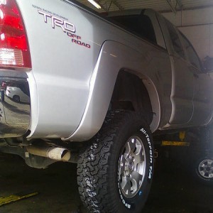 Getting the tires installed