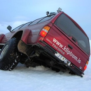 Tacomas in snow