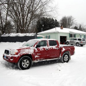 truck in snow