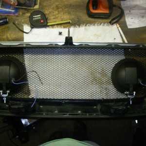lights behind grill