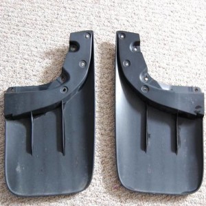 Tire side of mud flaps