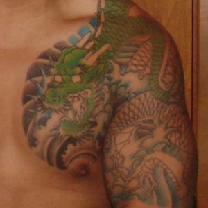 tattoo in progress