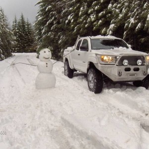 Up playin in the snow on Christmas