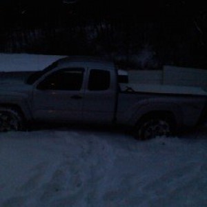 Delivering some doors in the snow!!