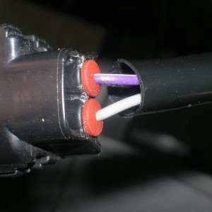Wires connecting the temperature probe