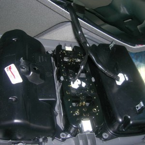 Overhead console removed