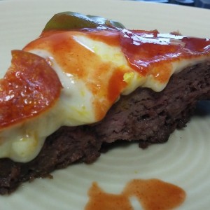 Left over meatza