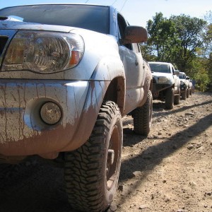 Lined up at the Top of Green Ridge