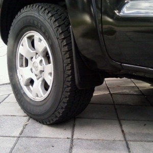 New Firestone AT's and aftermarket mudflap