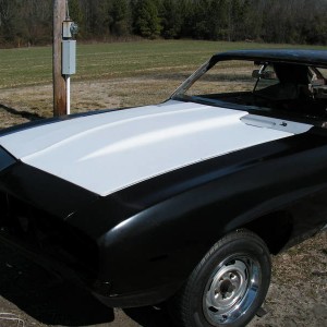my 69 camaro project, testing new metal