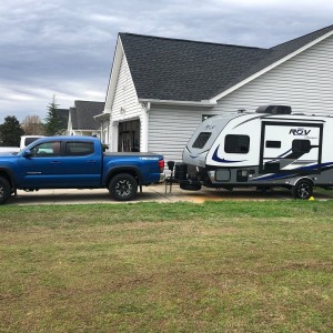 With camper