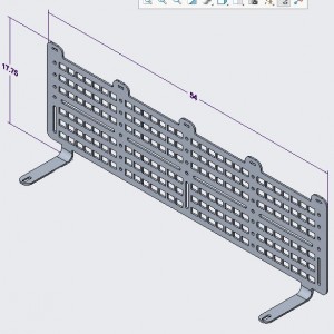 FRONT OF BED MOLLE RACK ISO V2