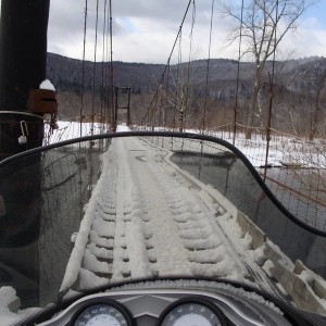 220" Suspension Bridge over  Winooski River VT