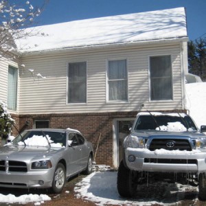 SNOW LATE IN THE WINTER