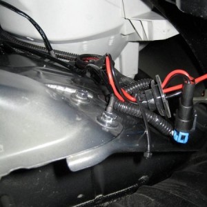 Grounding point for Headlights