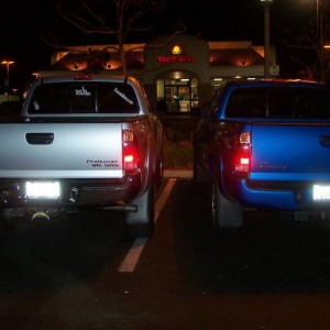Next to a stock Tacoma.