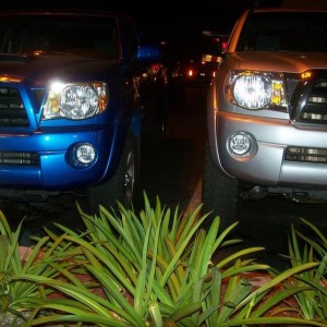 Next to a stock Tacoma.