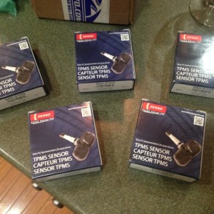 New TPMS sensors for new wheels and tires
