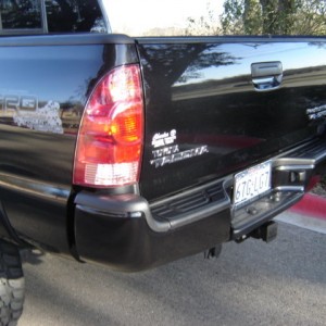 Painted Rear Bumper/SockMonkey Skull Decals