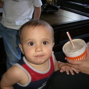 Caleb Grandson First milkshake Wataburger