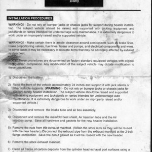 Doug Thorley +05 2.7 Headers Install Instructions Page 3