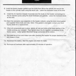 Doug Thorley +05 2.7 Headers Install Instructions Page 4