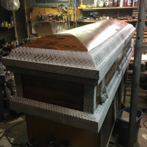 Joe's casket