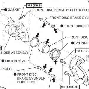 2WD Brake Caliper