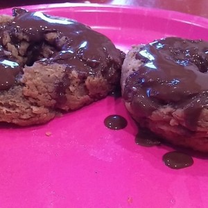 Deep fried chocolate biscuits