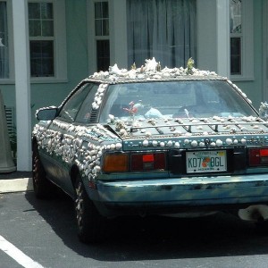 Shell Covered Car
