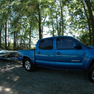 towing the boat