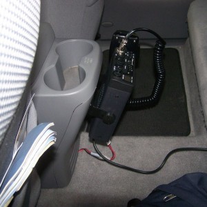 CB radio mount.