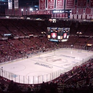 This was a pic inside Joe Louis Arena before saturdays game. My beloved pen