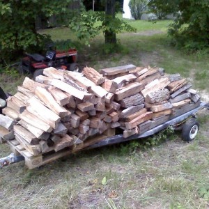 Wood for our RC trip this weekend.