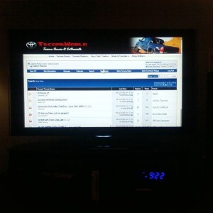 Tw is better on the tv :)