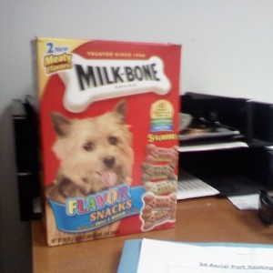7124... treats to lure Bergs puppy into my van...