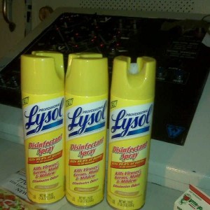 Testing out the TW Live- Lysol anyone?!