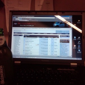 Nothing like having a beer at the office.