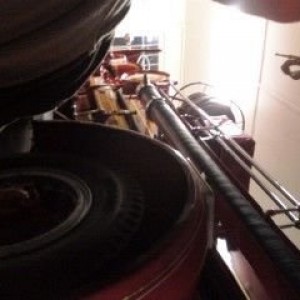 cleanin the old firetruck..wowza