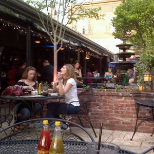 Eating @ Front Page News, Little 5 points Atlanta GA (New Orleans cuisine)