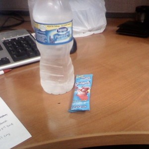 koolaide how to part one... get bottle of water and kool aide single