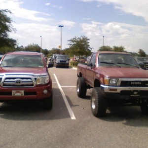 I always like to park next to other Tacomas. This is at the Winn-Dixie.