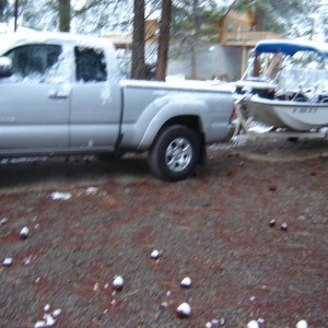 Towing the Whaler/Eagle Lake May, 2006