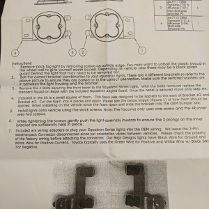 Instructions that came from Baja Designs.