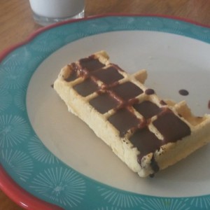 And a half with chocolate sauce for dessert
