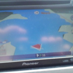 driving out in the middle of the lake in the Taco