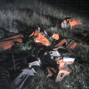 Came across this stolen Plymouth Breeze on a power line ROW. Hardly anythin