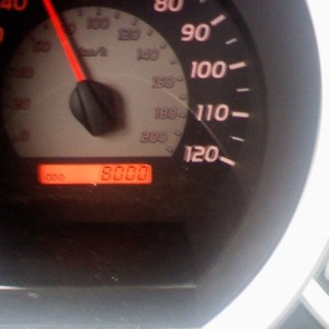 8,000 Miles... thats like 230,728 KM