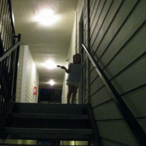 was chasing Avrie our 3 yr old
