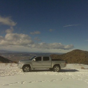 Inyo National Forest route 1N14 - the summit near the mining shaft